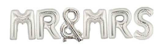 Party Fun MR & MRS Foil Ballon Kit 16" Each, Silver - Al Kabayel Discount CentreParty Fun MR & MRS Foil Ballon Kit 16" Each, SilverParty SuppliesPARTY FUNAl Kabayel Discount Centre
