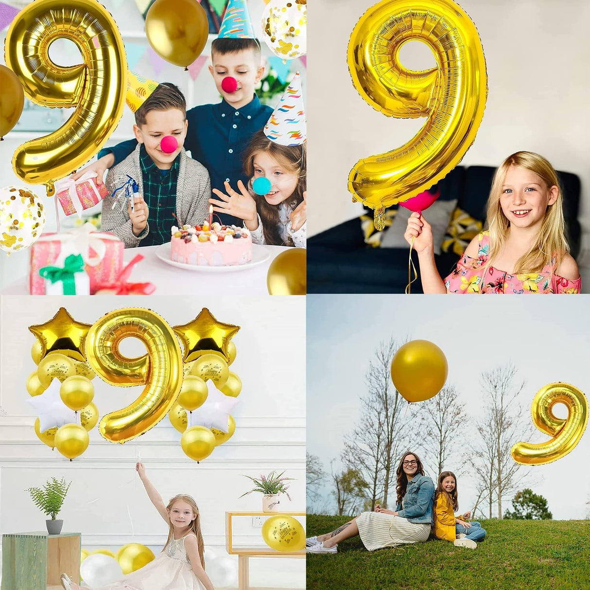 Party Fun Number - 9 Foil Balloon 32", Fills with Air or Helium, Gold - Al Kabayel Discount CentreParty Fun Number - 9 Foil Balloon 32", Fills with Air or Helium, GoldParty SuppliesPARTY FUNAl Kabayel Discount Centre
