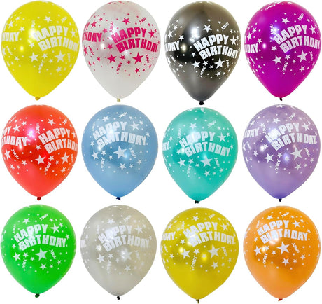 PARTY FUN Standard Balloons 40 Pcs – “Happy Birthday” Printed Mix - Al Kabayel Discount CentrePARTY FUN Standard Balloons 40 Pcs – “Happy Birthday” Printed MixParty SuppliesPARTY FUNAl Kabayel Discount Centre