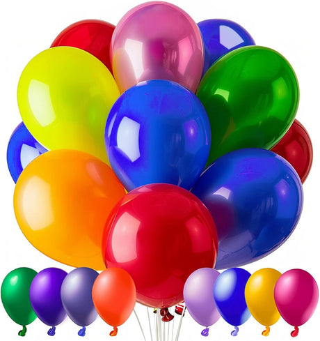 PARTY FUN Standard Balloons 40 Pcs – Mixed Color Pack for Parties - Al Kabayel Discount CentrePARTY FUN Standard Balloons 40 Pcs – Mixed Color Pack for PartiesParty SuppliesPARTY FUNAl Kabayel Discount Centre