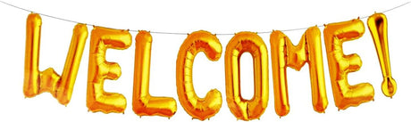 Party Fun WELCOME! Foil Ballon Kit 16" Each, Gold - Al Kabayel Discount CentreParty Fun WELCOME! Foil Ballon Kit 16" Each, GoldParty SuppliesPARTY FUNAl Kabayel Discount Centre