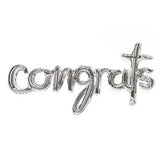 Party Palace Congrats Foil Ballon 112cm, Silver - Al Kabayel Discount CentreParty Palace Congrats Foil Ballon 112cm, SilverParty SuppliesPARTY PALACEAl Kabayel Discount Centre