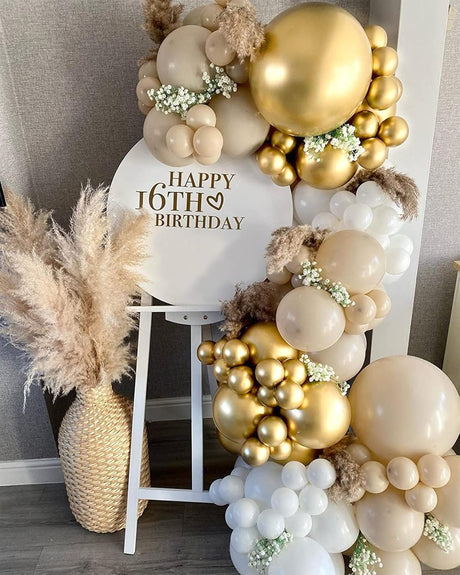PARTY POINT Balloons 40 Pcs – Metallic Gold Party Balloons - Al Kabayel Discount CentrePARTY POINT Balloons 40 Pcs – Metallic Gold Party BalloonsParty SuppliesPARTY POINTAl Kabayel Discount Centre