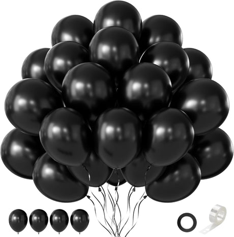 PARTY POINT Balloons 40 Pcs – Solid Black Party Decoration - Al Kabayel Discount CentrePARTY POINT Balloons 40 Pcs – Solid Black Party DecorationParty SuppliesPARTY POINTAl Kabayel Discount Centre