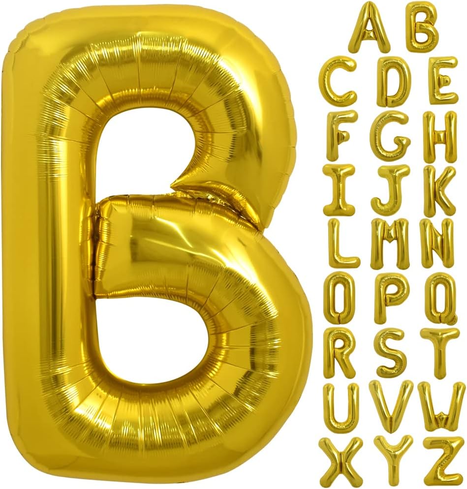 PARTY POINT Gold Foil Balloon Letter "B" 80cm – Party Supplies for Celebrations - Al Kabayel Discount CentrePARTY POINT Gold Foil Balloon Letter "B" 80cm – Party Supplies for CelebrationsParty SuppliesPARTY POINTAl Kabayel Discount Centre