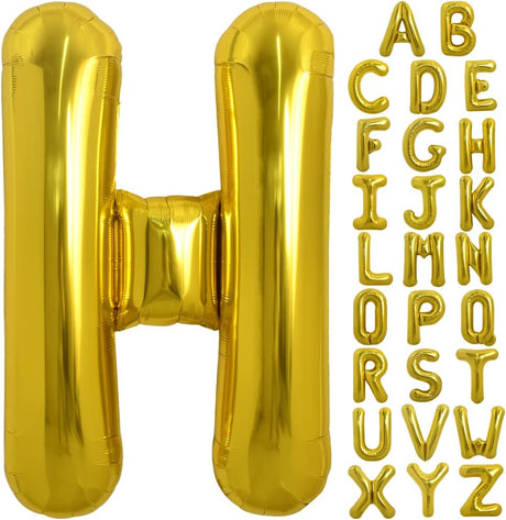 PARTY POINT Gold Foil Balloon Letter "H" 80cm – Helium Compatible Party Balloon - Al Kabayel Discount CentrePARTY POINT Gold Foil Balloon Letter "H" 80cm – Helium Compatible Party BalloonParty SuppliesPARTY POINTAl Kabayel Discount Centre