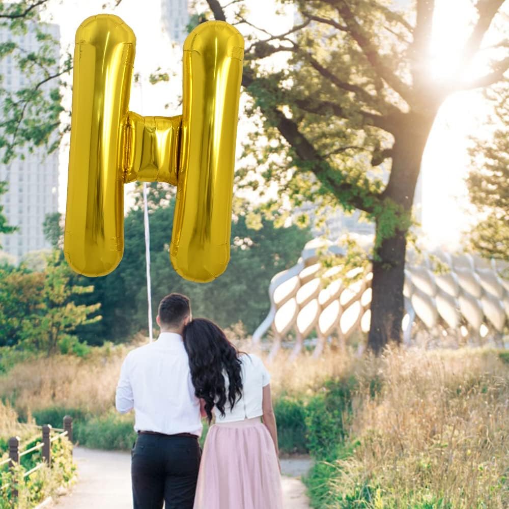 PARTY POINT Gold Foil Balloon Letter "H" 80cm – Helium Compatible Party Balloon - Al Kabayel Discount CentrePARTY POINT Gold Foil Balloon Letter "H" 80cm – Helium Compatible Party BalloonParty SuppliesPARTY POINTAl Kabayel Discount Centre