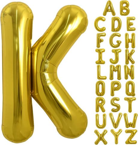 PARTY POINT Gold Foil Balloon Letter "K" 80cm – Stylish Decoration for Any Occasion - Al Kabayel Discount CentrePARTY POINT Gold Foil Balloon Letter "K" 80cm – Stylish Decoration for Any OccasionParty SuppliesPARTY POINTAl Kabayel Discount Centre