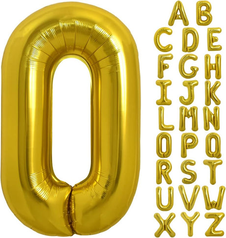 PARTY POINT Gold Foil Balloon Letter "O" 80cm – Shiny Foil Balloon for Celebrations - Al Kabayel Discount CentrePARTY POINT Gold Foil Balloon Letter "O" 80cm – Shiny Foil Balloon for CelebrationsParty SuppliesPARTY POINTAl Kabayel Discount Centre