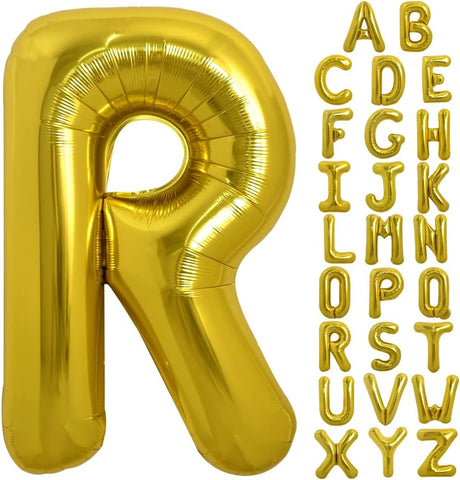 PARTY POINT Gold Foil Balloon Letter "R" 80cm – Helium Balloon for Special Events - Al Kabayel Discount CentrePARTY POINT Gold Foil Balloon Letter "R" 80cm – Helium Balloon for Special EventsParty SuppliesPARTY POINTAl Kabayel Discount Centre