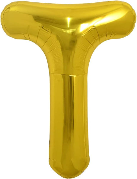 PARTY POINT Gold Foil Balloon Letter "T" 80cm – Shiny Gold Foil Party Decoration - Al Kabayel Discount CentrePARTY POINT Gold Foil Balloon Letter "T" 80cm – Shiny Gold Foil Party DecorationParty SuppliesPARTY POINTAl Kabayel Discount Centre