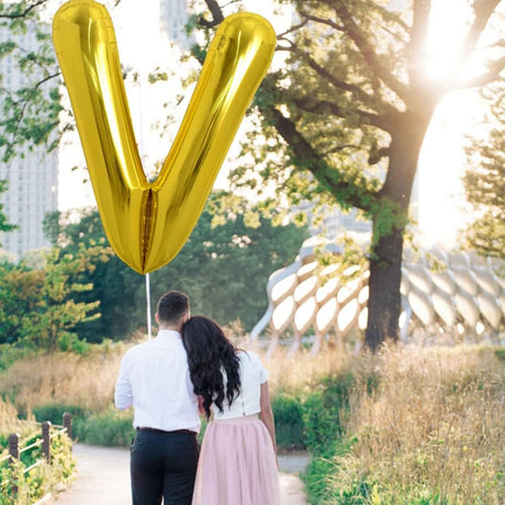 PARTY POINT Gold Foil Balloon Letter "V" 80cm – Stylish Balloon for Birthday Party - Al Kabayel Discount CentrePARTY POINT Gold Foil Balloon Letter "V" 80cm – Stylish Balloon for Birthday PartyParty SuppliesPARTY POINTAl Kabayel Discount Centre