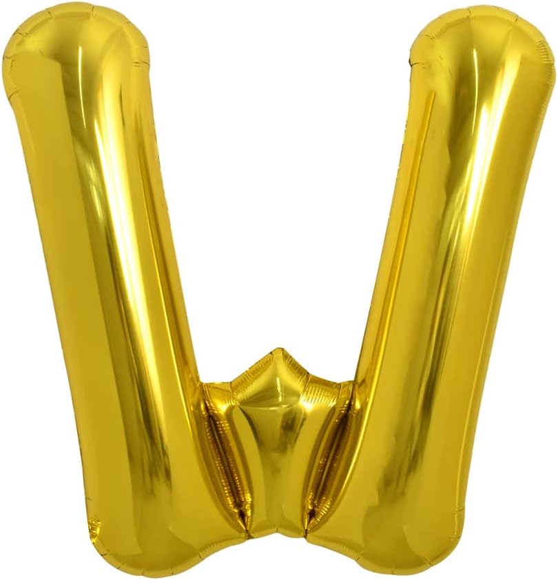 PARTY POINT Gold Foil Balloon Letter "W" 80cm – Gold Balloon for Wedding & Events - Al Kabayel Discount CentrePARTY POINT Gold Foil Balloon Letter "W" 80cm – Gold Balloon for Wedding & EventsParty SuppliesPARTY POINTAl Kabayel Discount Centre