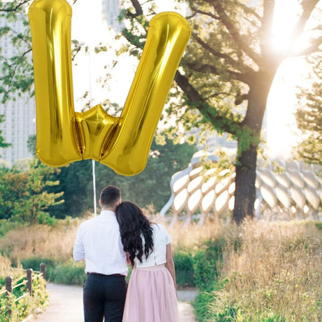PARTY POINT Gold Foil Balloon Letter "W" 80cm – Gold Balloon for Wedding & Events - Al Kabayel Discount CentrePARTY POINT Gold Foil Balloon Letter "W" 80cm – Gold Balloon for Wedding & EventsParty SuppliesPARTY POINTAl Kabayel Discount Centre