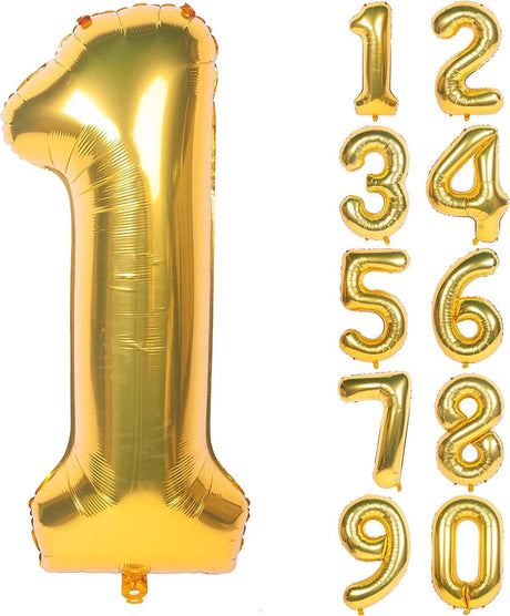Party Point Number - 1 Foil Balloon 32", Fills with Air or Helium, Gold - Al Kabayel Discount CentreParty Point Number - 1 Foil Balloon 32", Fills with Air or Helium, GoldParty SuppliesPARTY POINTAl Kabayel Discount Centre