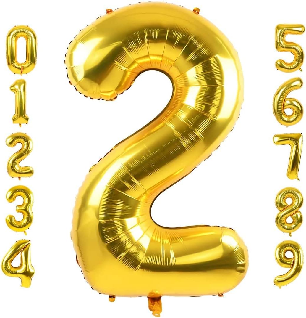 Party Point Number - 2 Foil Balloon 32", Fills with Air or Helium, Gold - Al Kabayel Discount CentreParty Point Number - 2 Foil Balloon 32", Fills with Air or Helium, GoldParty SuppliesPARTY POINTAl Kabayel Discount Centre