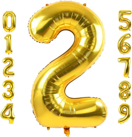 Party Point Number - 2 Foil Balloon 32", Fills with Air or Helium, Gold - Al Kabayel Discount CentreParty Point Number - 2 Foil Balloon 32", Fills with Air or Helium, GoldParty SuppliesPARTY POINTAl Kabayel Discount Centre