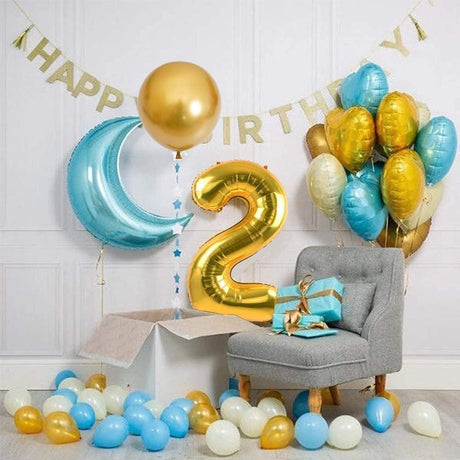 Party Point Number - 2 Foil Balloon 32", Fills with Air or Helium, Gold - Al Kabayel Discount CentreParty Point Number - 2 Foil Balloon 32", Fills with Air or Helium, GoldParty SuppliesPARTY POINTAl Kabayel Discount Centre