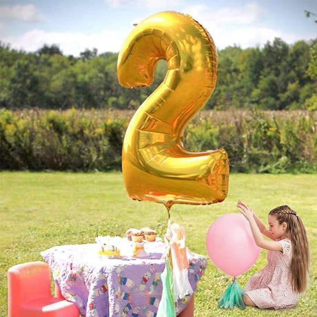 Party Point Number - 2 Foil Balloon 32", Fills with Air or Helium, Gold - Al Kabayel Discount CentreParty Point Number - 2 Foil Balloon 32", Fills with Air or Helium, GoldParty SuppliesPARTY POINTAl Kabayel Discount Centre
