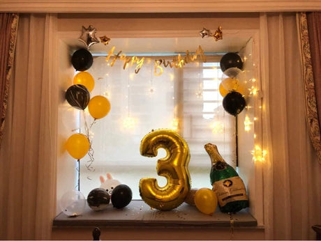 Party Point Number - 3 Foil Balloon 32", Fills with Air or Helium, Gold - Al Kabayel Discount CentreParty Point Number - 3 Foil Balloon 32", Fills with Air or Helium, GoldParty SuppliesPARTY POINTAl Kabayel Discount Centre