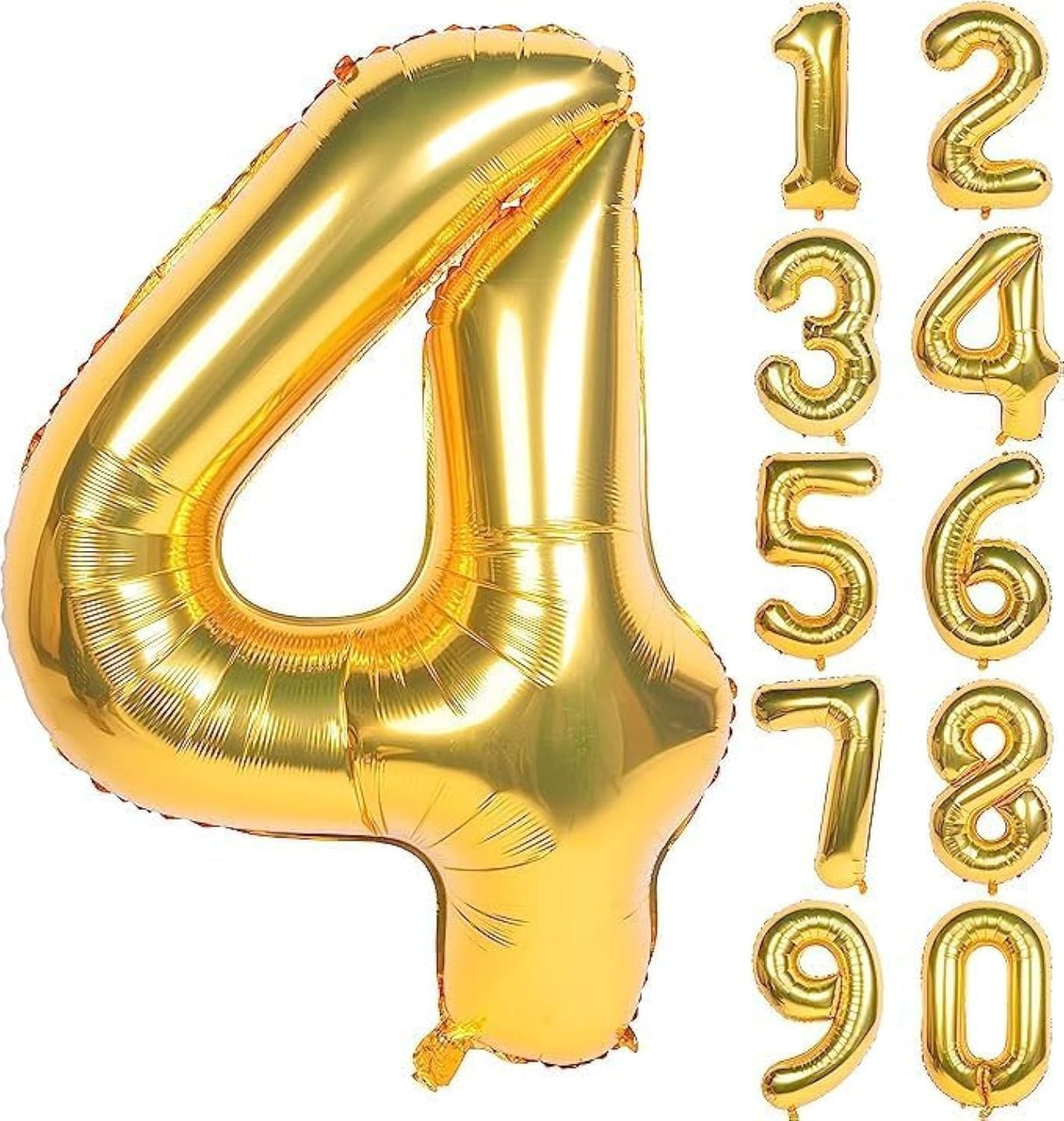 Party Point Number - 4 Foil Balloon 32", Fills with Air or Helium, Gold - Al Kabayel Discount CentreParty Point Number - 4 Foil Balloon 32", Fills with Air or Helium, GoldParty SuppliesPARTY POINTAl Kabayel Discount Centre