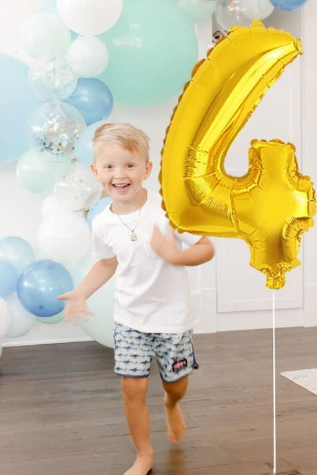 Party Point Number - 4 Foil Balloon 32", Fills with Air or Helium, Gold - Al Kabayel Discount CentreParty Point Number - 4 Foil Balloon 32", Fills with Air or Helium, GoldParty SuppliesPARTY POINTAl Kabayel Discount Centre