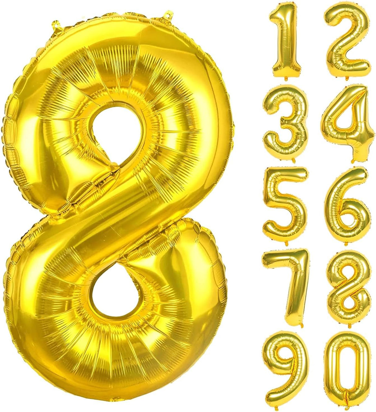 Party Point Number - 8 Foil Balloon 32", Fills with Air or Helium, Gold - Al Kabayel Discount CentreParty Point Number - 8 Foil Balloon 32", Fills with Air or Helium, GoldParty SuppliesPARTY POINTAl Kabayel Discount Centre