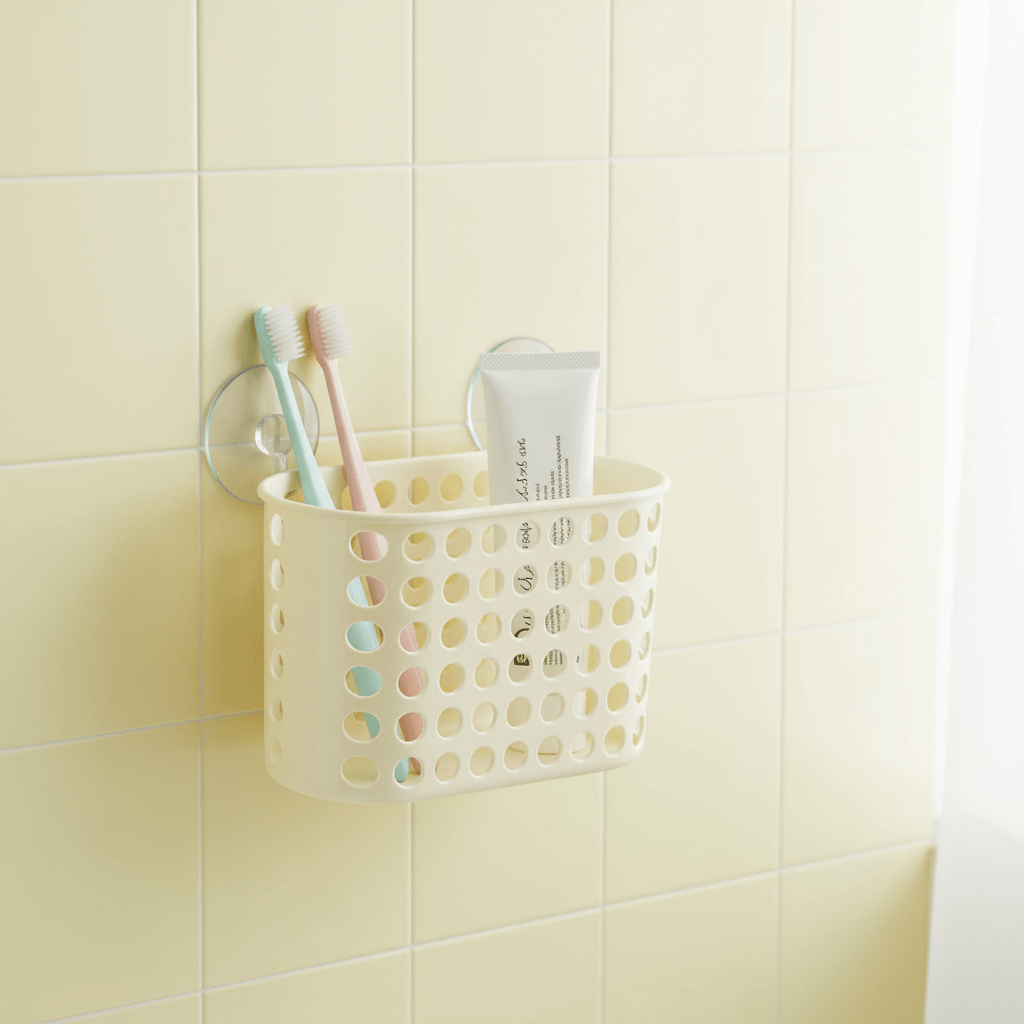 Pastel Light Yellow Wall - Mount Toothbrush Holder and Bathroom Organizer – 20 × 12 cm - Al Kabayel Discount CentrePastel Light Yellow Wall - Mount Toothbrush Holder and Bathroom Organizer – 20 × 12 cmOrganizers & AccessoriesAKDCAl Kabayel Discount Centre