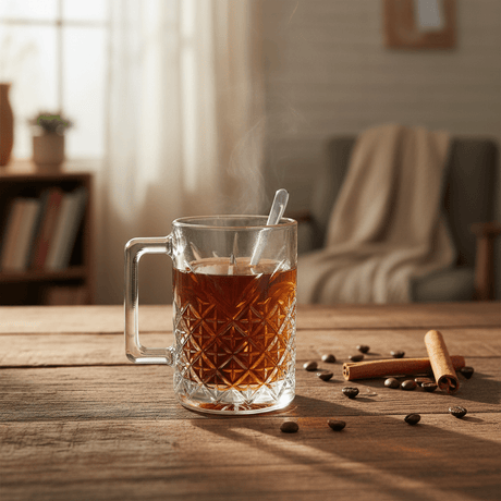 PB Stylish Clear Glass Mug for Tea, Coffee & Everyday Beverages – 350 ml - Al Kabayel Discount CentrePB Stylish Clear Glass Mug for Tea, Coffee & Everyday Beverages – 350 mlMugsPBAl Kabayel Discount Centre