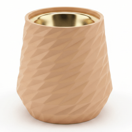 Peach Elegant Ceramic Incense Burner | Diamond - Faceted | Gold Inner Bowl | 10×7cm - Al Kabayel Discount CentrePeach Elegant Ceramic Incense Burner | Diamond - Faceted | Gold Inner Bowl | 10×7cmIncense burnerAKDCAl Kabayel Discount Centre