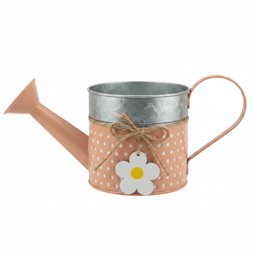 Peach Metal Decorative Watering Can | Vintage Floral Home Décor | 10×10 cm - Al Kabayel Discount CentrePeach Metal Decorative Watering Can | Vintage Floral Home Décor | 10×10 cmHome Décor AccentsAKDCAl Kabayel Discount Centre