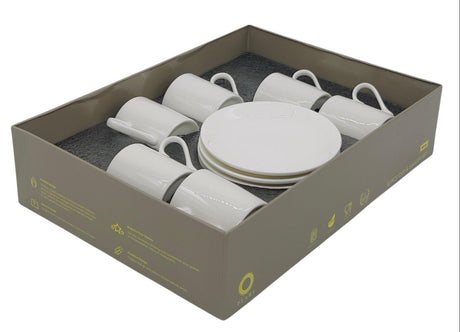 PEARL 12pcs Cup & Saucer Set, 6pcs Cup and 6pcs Saucer, 90ml, White - Al Kabayel Discount CentrePEARL 12pcs Cup & Saucer Set, 6pcs Cup and 6pcs Saucer, 90ml, WhiteTea SetsPERLAl Kabayel Discount Centre