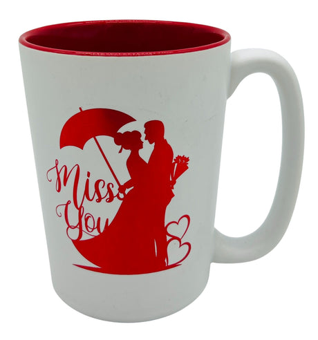 PEPPER STORY Ceramic Mug – White with Couple Design & "Miss You" Text, 300ml - Al Kabayel Discount CentrePEPPER STORY Ceramic Mug – White with Couple Design & "Miss You" Text, 300mlMugsPEPPER STORYAl Kabayel Discount Centre
