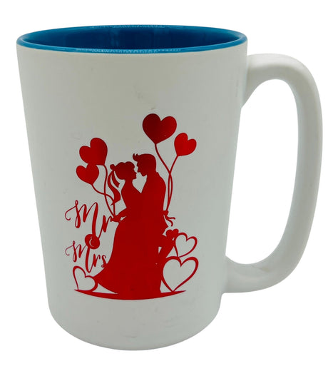 PEPPER STORY Ceramic Mug – White with Couple Design & "Mr & Mrs" Text, 300ml - Al Kabayel Discount CentrePEPPER STORY Ceramic Mug – White with Couple Design & "Mr & Mrs" Text, 300mlMugsPEPPER STORYAl Kabayel Discount Centre