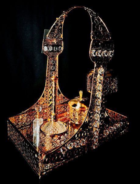 Perfume And Bakhoor Set Golden With Stand - Al Kabayel Discount CentrePerfume And Bakhoor Set Golden With StandHome Décor AccentsAKDCAl Kabayel Discount Centre