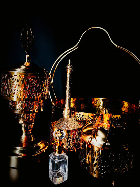 Perfume And Bakhoor Set Round Golden With Stand - Al Kabayel Discount CentrePerfume And Bakhoor Set Round Golden With StandHome Décor AccentsAKDCAl Kabayel Discount Centre
