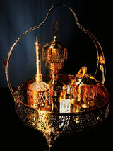 Perfume And Bakhoor Set Round Golden With Stand - Al Kabayel Discount CentrePerfume And Bakhoor Set Round Golden With StandHome DÃ©cor AccentsAKDCAl Kabayel Discount Centre