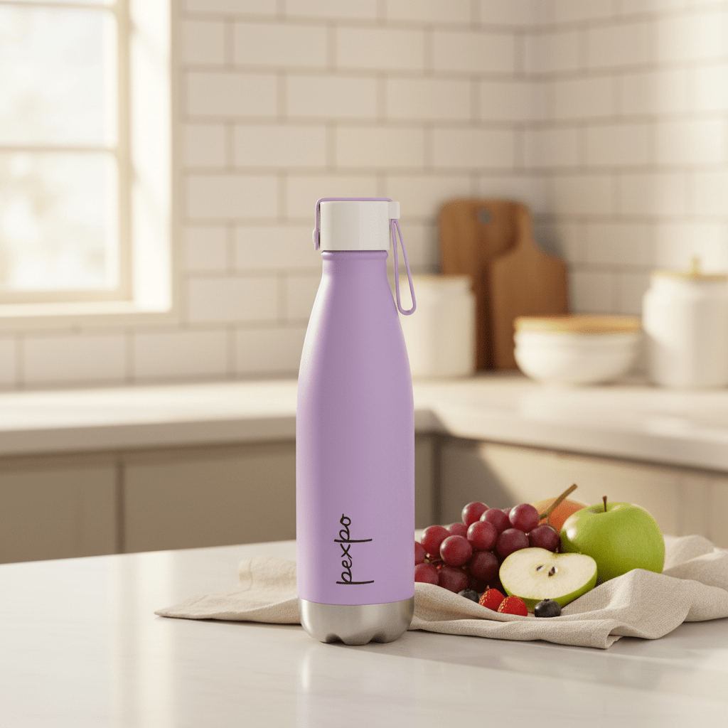 Pexpo Espresso Stainless Steel Vacuum Insulated Water Bottle - 500ml – Lavender / Pink - Al Kabayel Discount CentrePexpo Espresso Stainless Steel Vacuum Insulated Water Bottle - 500ml – Lavender / PinkWater BottlesPEXPOAl Kabayel Discount Centre