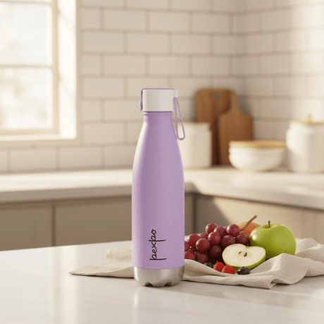 Pexpo Espresso Stainless Steel Vacuum Insulated Water Bottle - 500ml – Lavender / Pink - Al Kabayel Discount CentrePexpo Espresso Stainless Steel Vacuum Insulated Water Bottle - 500ml – Lavender / PinkWater BottlesPEXPOAl Kabayel Discount Centre