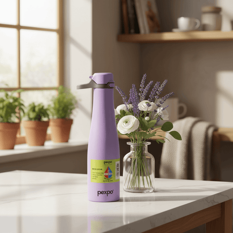 Pexpo Mayo Lavender Vacuum Insulated Stainless Steel Water Bottle – 620ml - Al Kabayel Discount CentrePexpo Mayo Lavender Vacuum Insulated Stainless Steel Water Bottle – 620mlWater BottlesPEXPOAl Kabayel Discount Centre