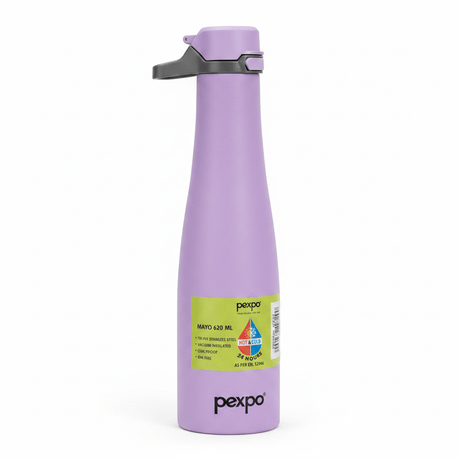 Pexpo Mayo Lavender Vacuum Insulated Stainless Steel Water Bottle – 620ml - Al Kabayel Discount CentrePexpo Mayo Lavender Vacuum Insulated Stainless Steel Water Bottle – 620mlWater BottlesPEXPOAl Kabayel Discount Centre