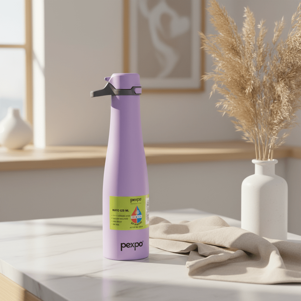 Pexpo Mayo Lavender Vacuum Insulated Stainless Steel Water Bottle – 620ml - Al Kabayel Discount CentrePexpo Mayo Lavender Vacuum Insulated Stainless Steel Water Bottle – 620mlWater BottlesPEXPOAl Kabayel Discount Centre