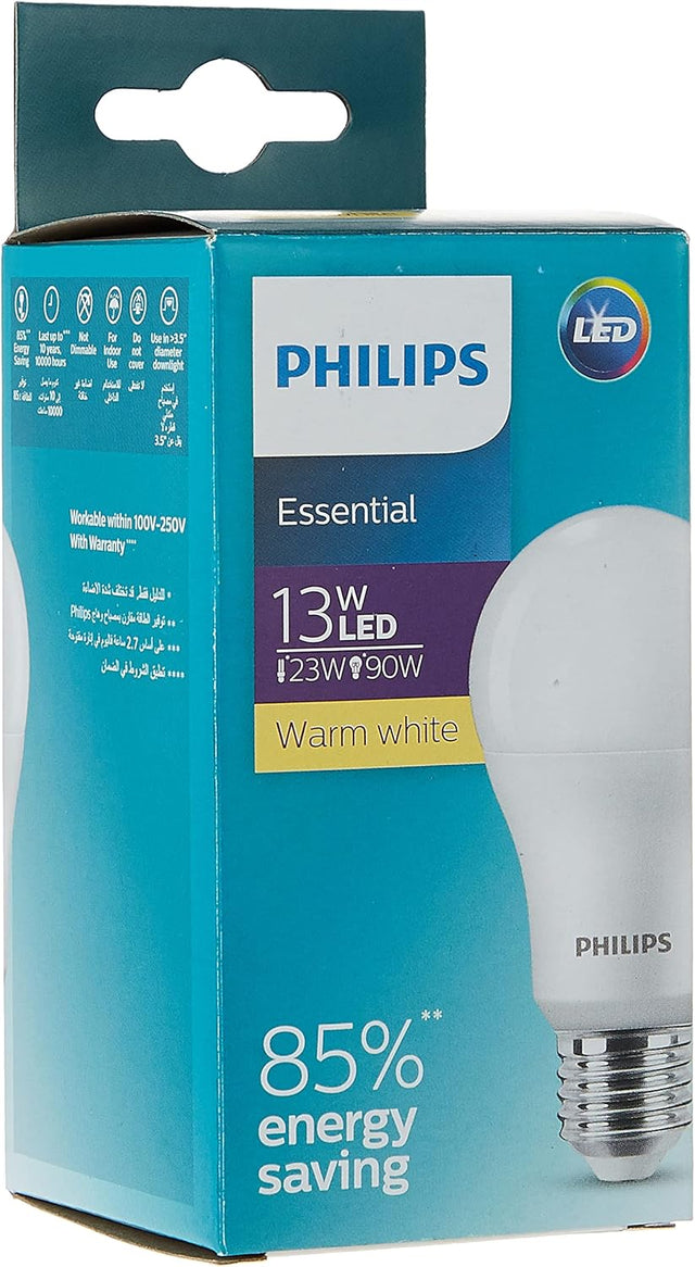 Philips 13W LED Bulb, Warm White, E27 Base - Al Kabayel Discount CentrePhilips 13W LED Bulb, Warm White, E27 BaseLight BulbsPHILIPSAl Kabayel Discount Centre
