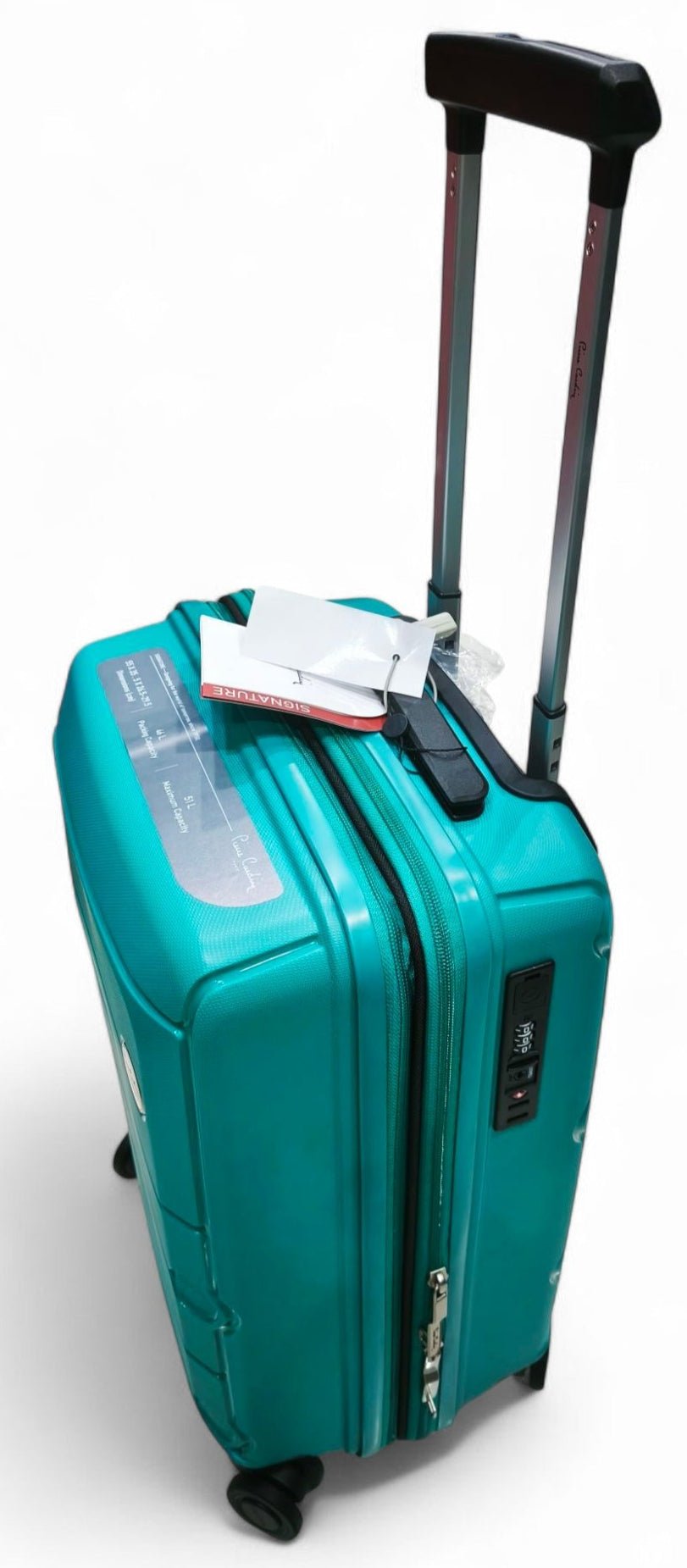 Pierre Cardin 21" Teal Trolley Bag â€“ Compact, Lightweight & Cabin - Friendly - Al Kabayel Discount CentrePierre Cardin 21" Teal Trolley Bag â€“ Compact, Lightweight & Cabin - FriendlyCabin LuggagePierre CardinAl Kabayel Discount Centre