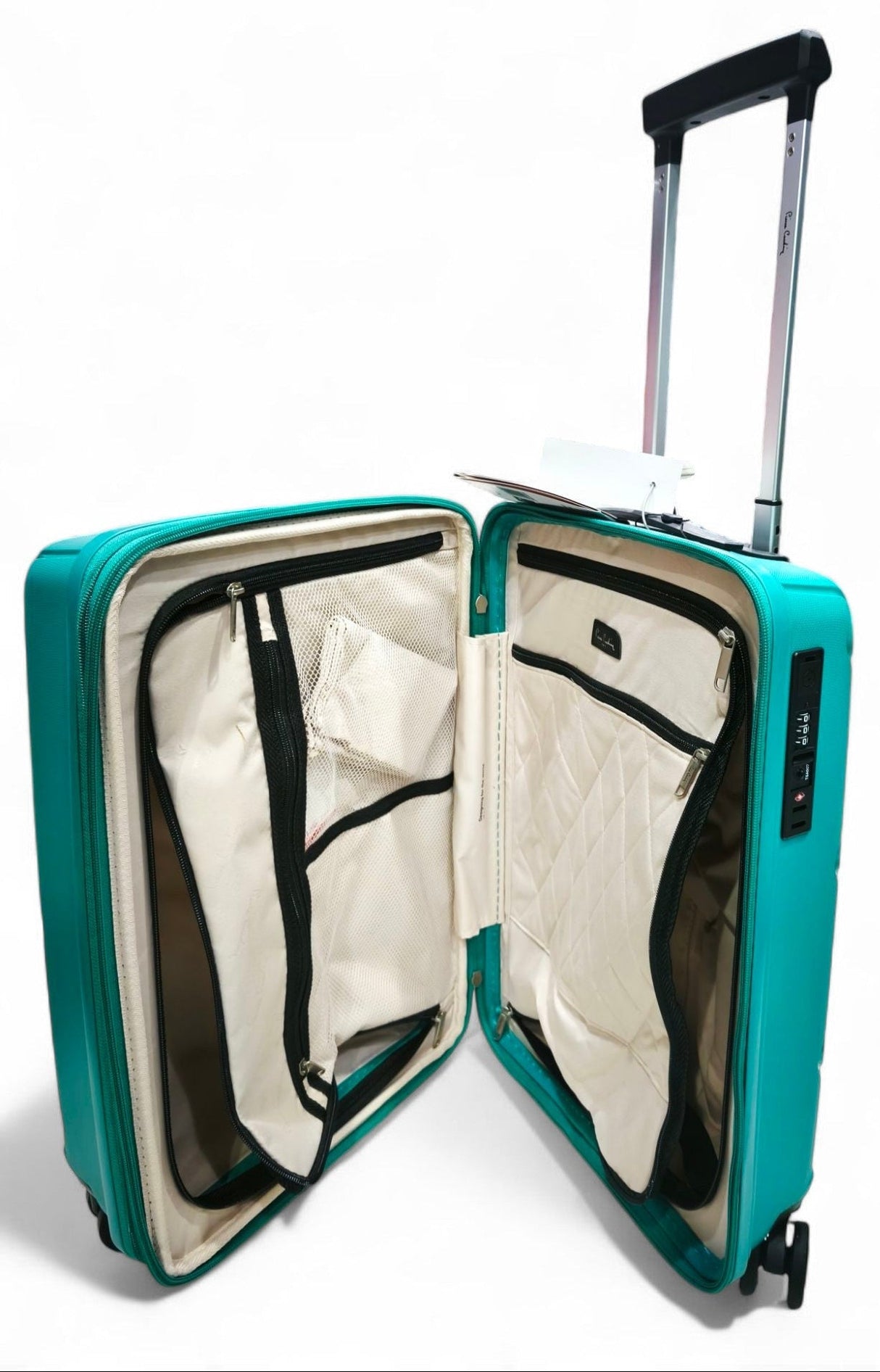 Pierre Cardin 21" Teal Trolley Bag â€“ Compact, Lightweight & Cabin - Friendly - Al Kabayel Discount CentrePierre Cardin 21" Teal Trolley Bag â€“ Compact, Lightweight & Cabin - FriendlyCabin LuggagePierre CardinAl Kabayel Discount Centre