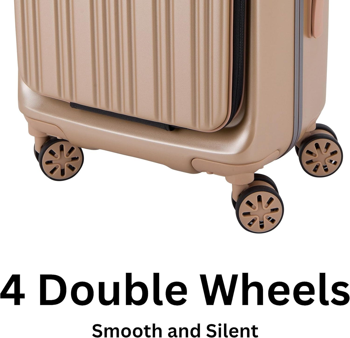 Pierre Cardin PC86326 19 - Inch Hard Shell Laptop Trolley Bag with Front Laptop Pocket & TSA Lock – Champagne - Al Kabayel Discount CentrePierre Cardin PC86326 19 - Inch Hard Shell Laptop Trolley Bag with Front Laptop Pocket & TSA Lock – ChampagneCabin LuggagePIERRE CARDINAl Kabayel Discount Centre