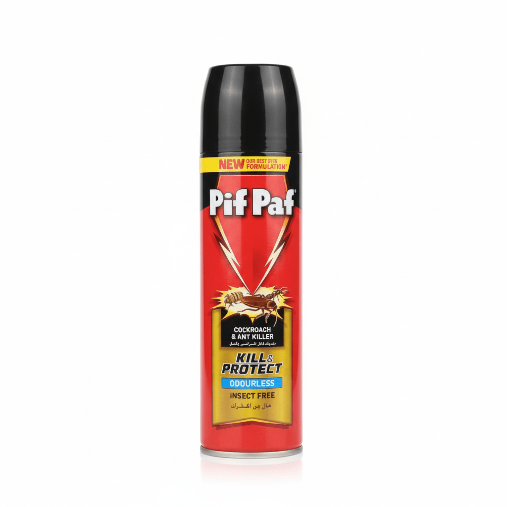 Pif Paf Kill & Protect Odourless Cockroach & Ant Killer Spray – 300ml - Al Kabayel Discount CentrePif Paf Kill & Protect Odourless Cockroach & Ant Killer Spray – 300mlHousehold CleaningPIF PAFAl Kabayel Discount Centre