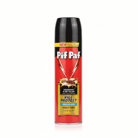 Pif Paf Kill & Protect Odourless Cockroach & Ant Killer Spray – 300ml - Al Kabayel Discount CentrePif Paf Kill & Protect Odourless Cockroach & Ant Killer Spray – 300mlHousehold CleaningPIF PAFAl Kabayel Discount Centre