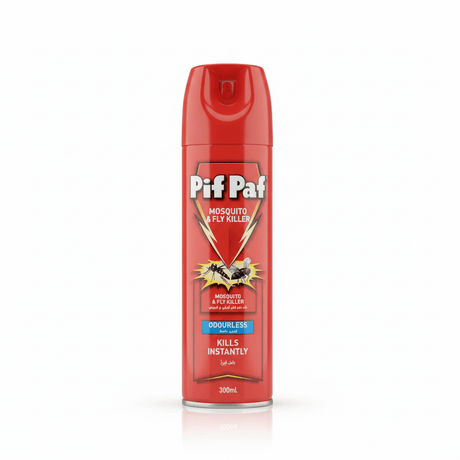 Pif Paf Mortein Odourless Mosquito and Flying Insect Killer - 300 ml - Al Kabayel Discount CentrePif Paf Mortein Odourless Mosquito and Flying Insect Killer - 300 mlHousehold CleaningPIF PAFAl Kabayel Discount Centre