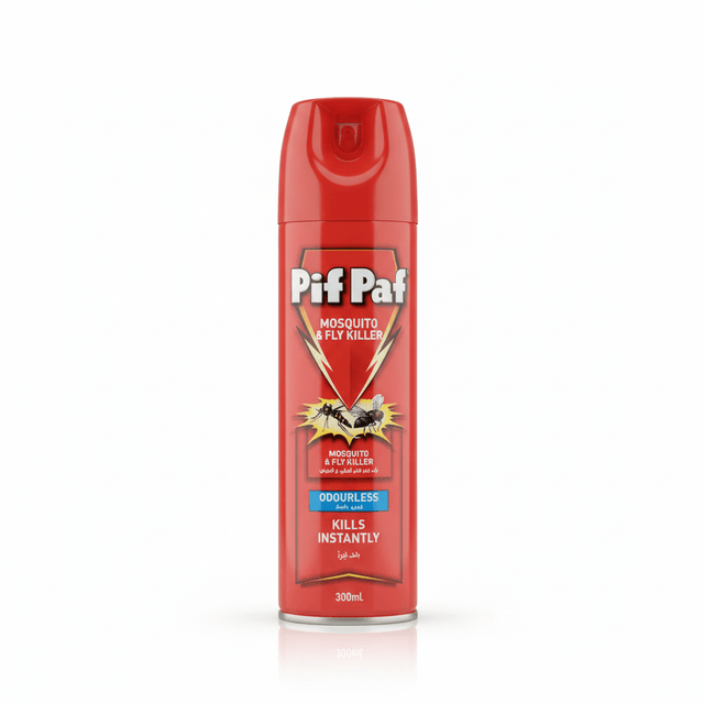 Pif Paf Mortein Odourless Mosquito and Flying Insect Killer - 300 ml - Al Kabayel Discount CentrePif Paf Mortein Odourless Mosquito and Flying Insect Killer - 300 mlHousehold CleaningPIF PAFAl Kabayel Discount Centre